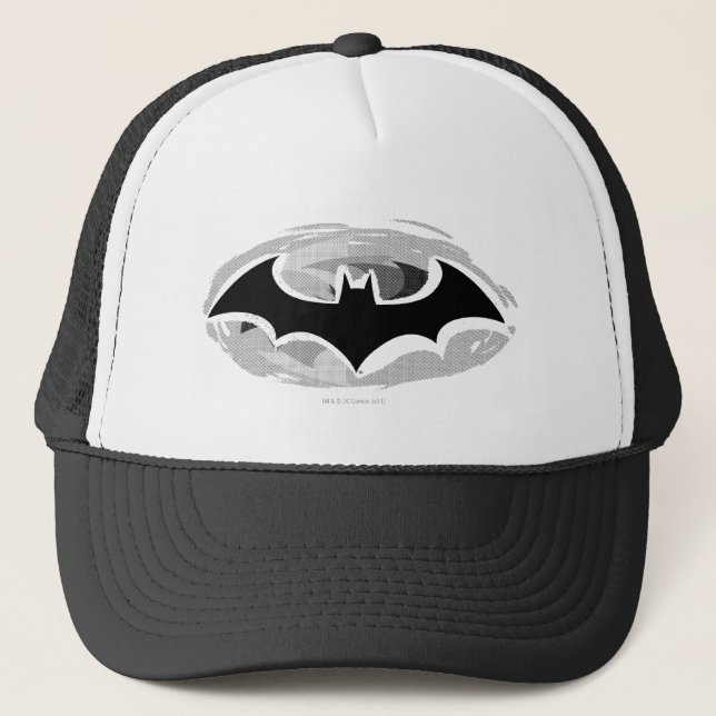 Batman Symbol | Utnyttjad Logotyp Truckerkeps (Framsida)