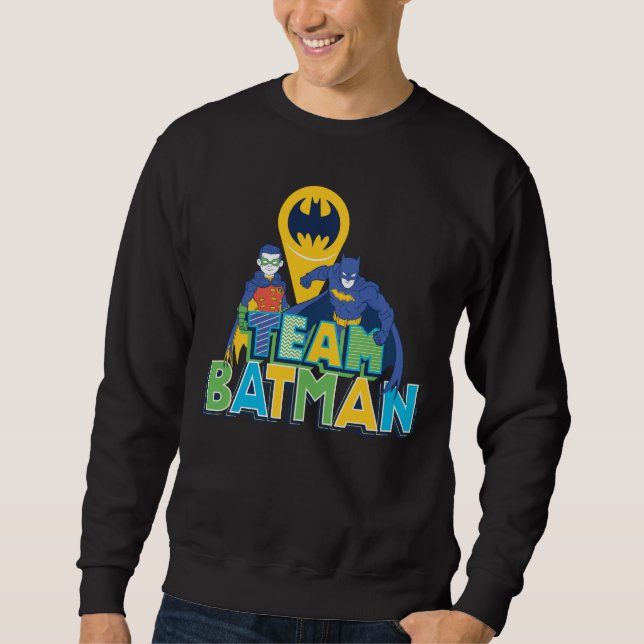 Batman | Team Batman Lång Ärmad Tröja (Framsida)