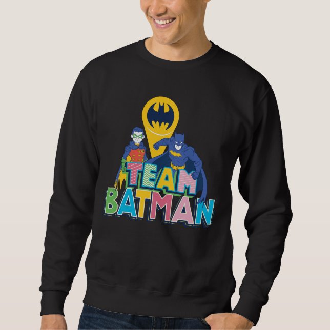 Batman | Team Batman Lång Ärmad Tröja (Framsida)