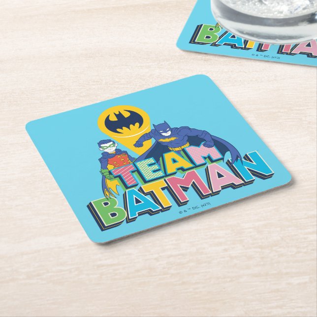 Batman | Team Batman Underlägg Papper Kvadrat (Vinklad)