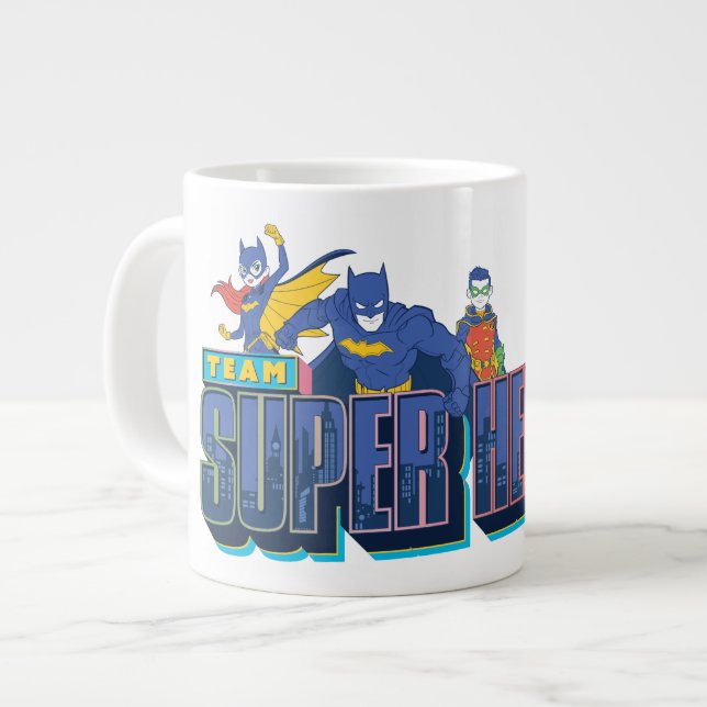 Batman | Team Toppen Heroes Jumbo Mugg (Framsida vänster)