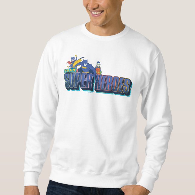 Batman | Team Toppen Heroes Lång Ärmad Tröja (Framsida)