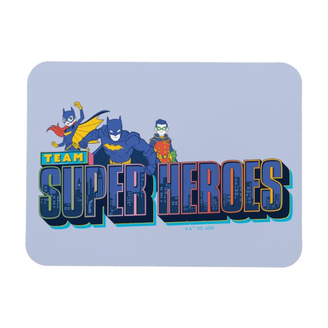 Batman | Team Toppen Heroes Magnet (Horisontell)