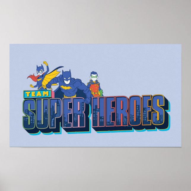Batman | Team Toppen Heroes Poster (Framsidan)
