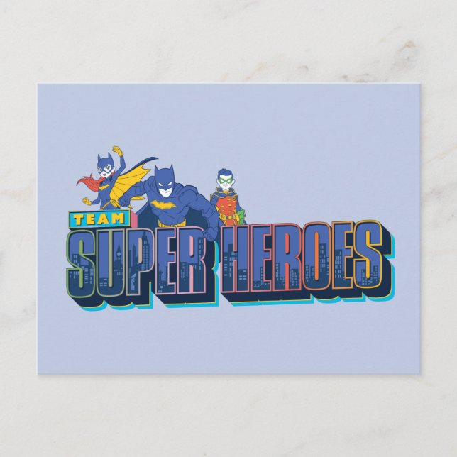 Batman | Team Toppen Heroes Vykort (Framsida)