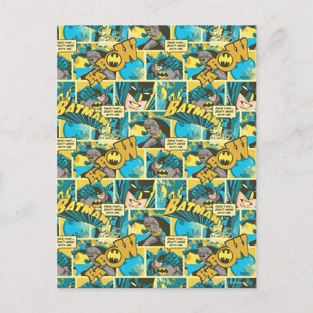 Batman Tecknad Capers Mönster 2 Vykort (Framsida)