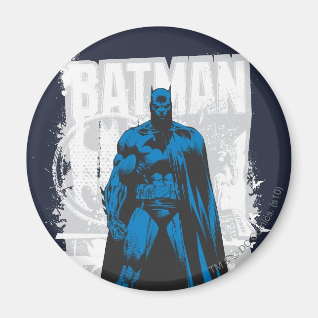 Batman Tecknad - Fullt för Vintage Magnet (Framsidan)