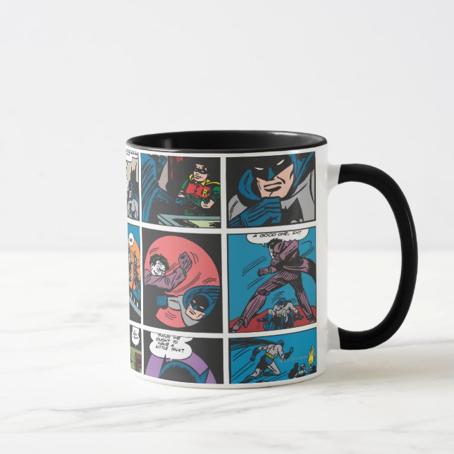 Batman Tecknad Panel 5x5 Mugg (Höger)