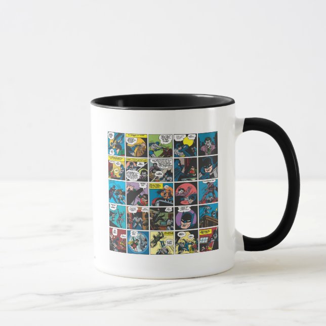 Batman Tecknad Panel 5x5 Mugg (Höger)