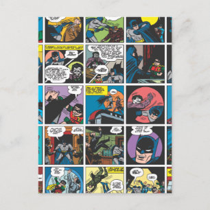 Batman Tecknad Panel 5x5 Vykort