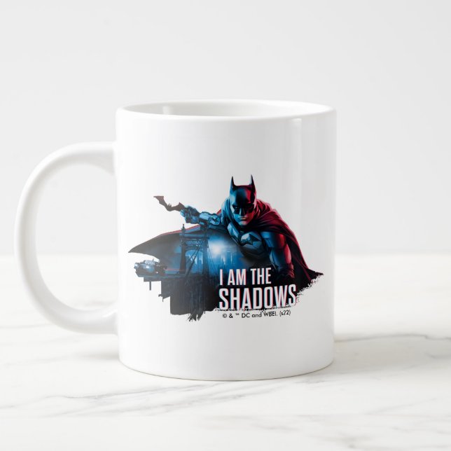 Batman-tecknet - jag är skuggorna jumbo mugg (Vänster)