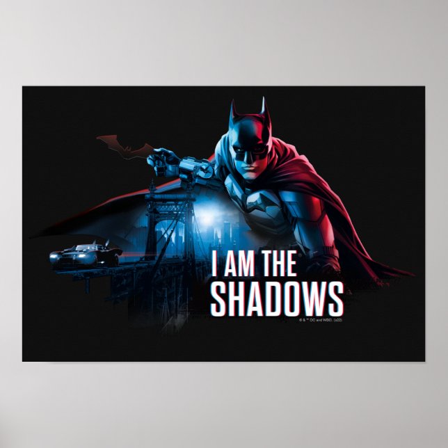 Batman-tecknet - jag är skuggorna poster (Framsidan)