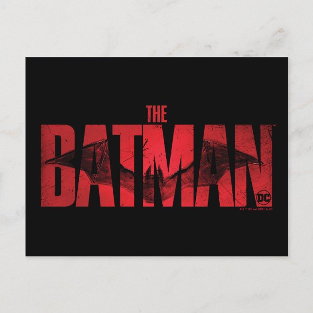 Batman Theatrical Logotyp Vykort (Framsida)