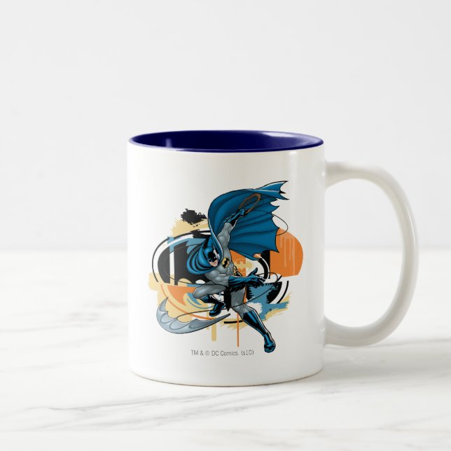 Batman Throw Två-Tonad Mugg (Höger)
