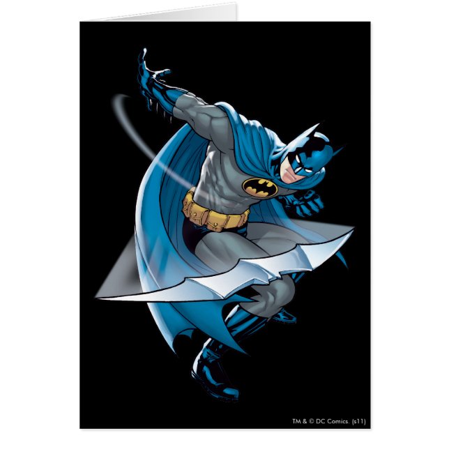 Batman Throwing Star Hälsningskort (Framsidan)