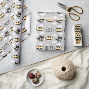 Batman Toppen Hero Baby Shower Presentpapper