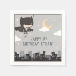 Batman Toppen Hero First Birthday Napkins Pappersservett