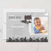 Batman Toppen Hero First Birthday - Photo
