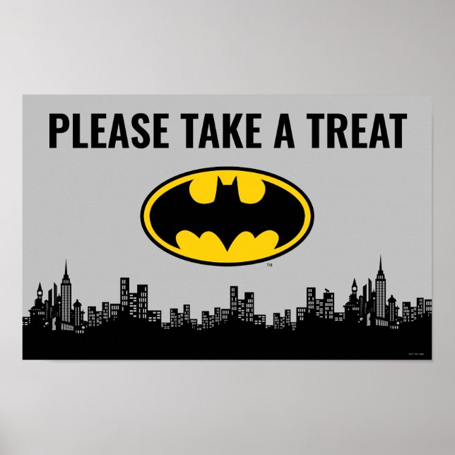 Batman | Träffskylt på födelsedagen Poster (Framsidan)