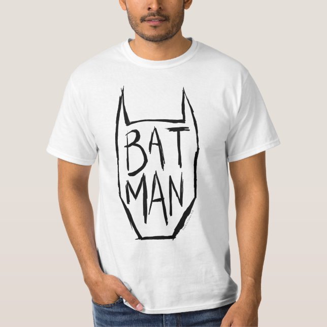 Batman Type in Head T Shirt (Framsida)