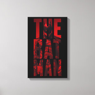Batman Typography Cutout Canvastryck