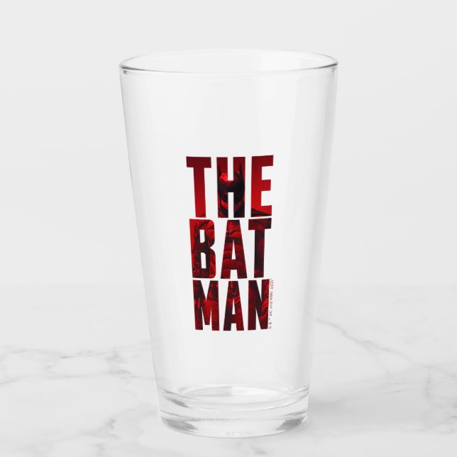 Batman Typography Cutout Glaskopp (Framsida)