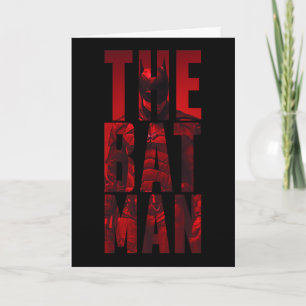 Batman Typography Cutout Kort