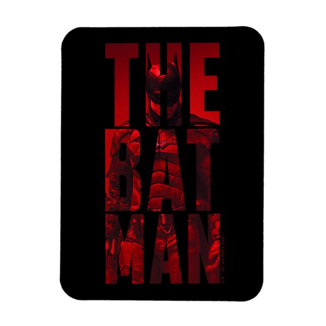 Batman Typography Cutout Magnet (Vertikal)