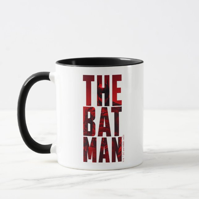 Batman Typography Cutout Mugg (Vänster)