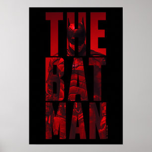 Batman Typography Cutout Poster