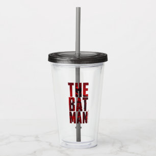Batman Typography Cutout Take Away Mugg