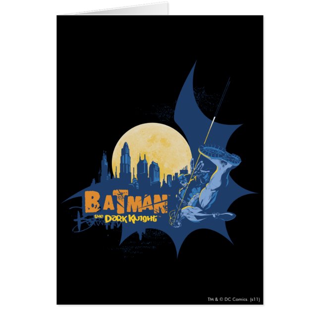 Batman Urban Legends - Mörk Knight Cityscape Hälsningskort (Framsidan)