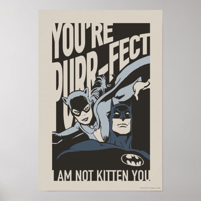 Batman Valentine | Catshe - You are Purr-fect Poster (Framsidan)