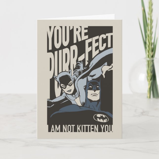 Batman Valentine | Catwoman - Du är helt fantastis Helgkort (Framsida)