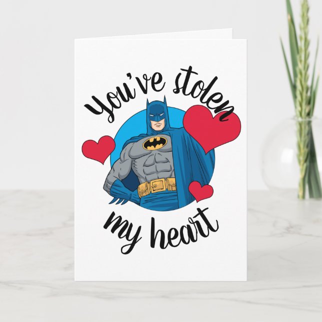 Batman Valentine | Du har stulnat mitt hjärta Helgkort (Framsida)