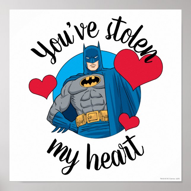 Batman Valentine | Du har stulnat mitt hjärta Poster (Framsidan)