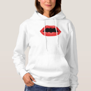 Batman Valentine Fladdermus Läppar T Shirt
