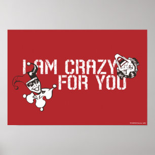 Batman Valentine Joker & Harley - Crazy för dig Poster