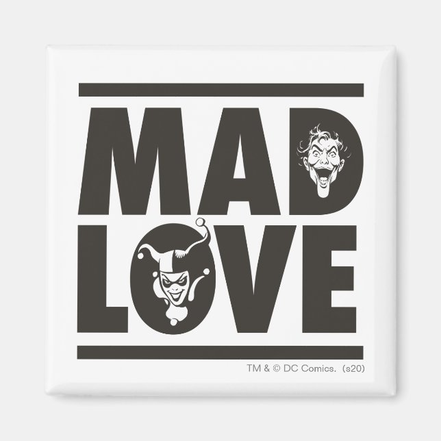 Batman Valentine | Joker & Harley - Mad Kärlek Magnet (Framsidan)