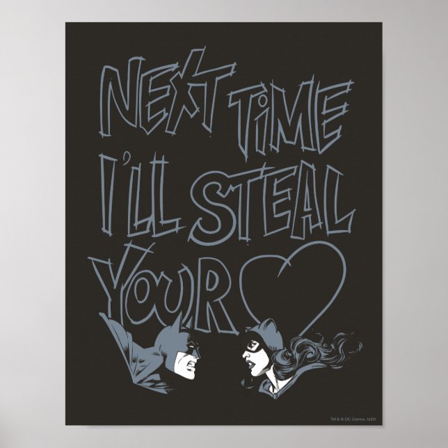 Batman Valentine |Katter - jag ska stoppa ditt hjä Poster (Framsidan)