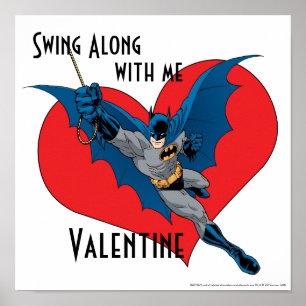 Batman Valentine Sväng tillsammans med mig Poster