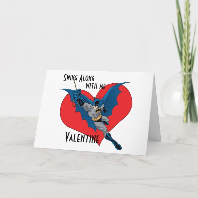 Batman Valentine | Svinga Med Mig Helgkort (Framsida)