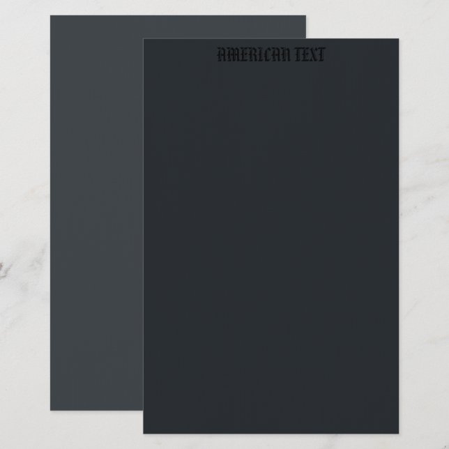 Batman var draft programme stationary brevpapper (Fram/baksida)