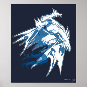 Batman Vatten Tonal Collage Poster