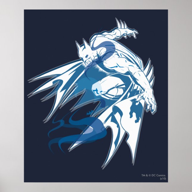 Batman Vatten Tonal Collage Poster (Framsidan)