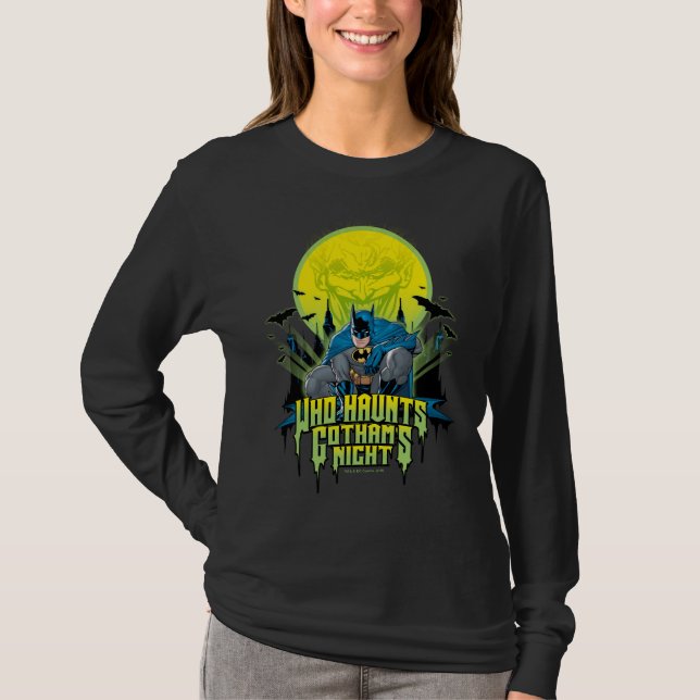 Batman | Vem Haunts Gothams Night T Shirt (Framsida)