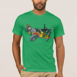 Batman Villains in Jokermobile T Shirt<br><div class="desc">Batman TV-serie (1966)</div>