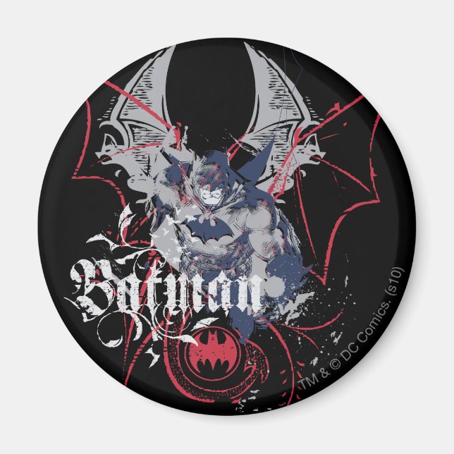 Batman Vinge Collage Magnet (Framsidan)