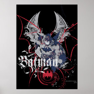 Batman Vinge Collage Poster