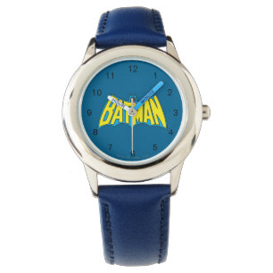 Batman Vintage Gult blå Logotyp Armbandsur